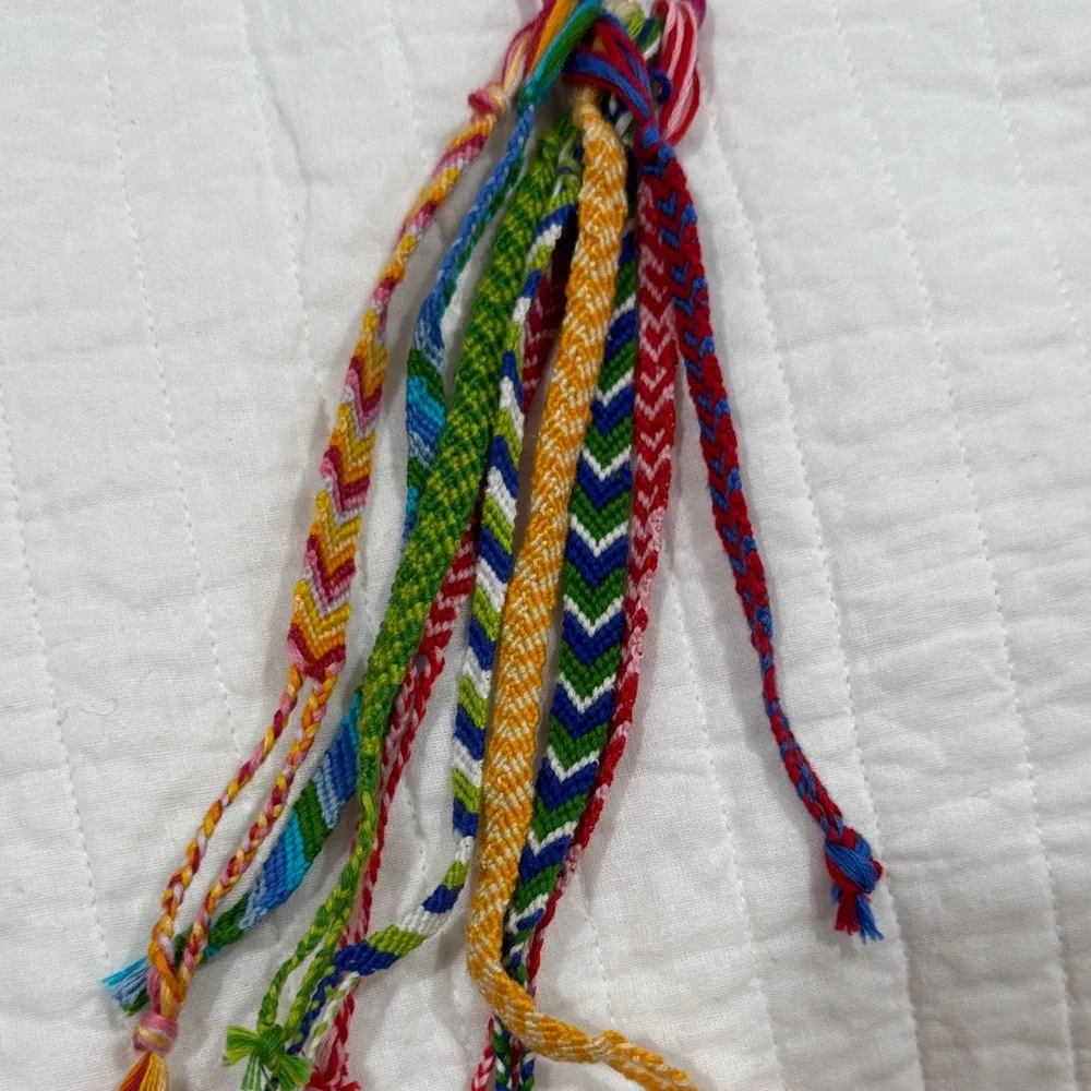 Handmade Colorful Woven Friendship Bracelets for Kids